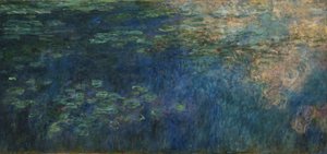 睡蓮の池の雲の反射 作： Claude Monet